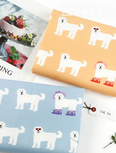 Eco-friendly antibacterial and anti-inflammatory fabric E-DTP cotton 20 count Dandy Dog 2 types