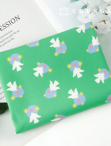 Eco-friendly antibacterial and anti-inflammatory fabric E-DTP cotton 20 count starlight dove