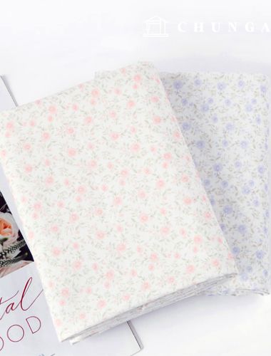 Eco-friendly antibacterial and anti-inflammatory fabric E-DTP cotton 20 count Rosalia 2 types