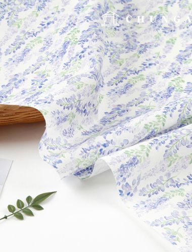 Eco-friendly antibacterial and anti-inflammatory fabric E-DTP cotton 20 count Seasonal Lavender