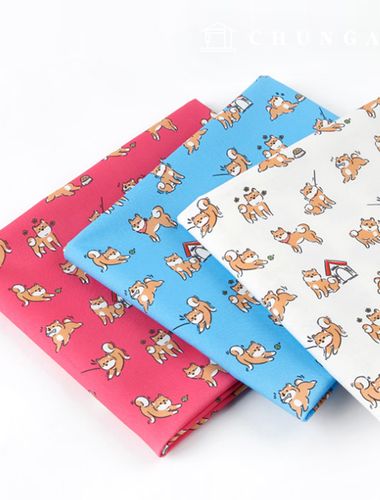 Eco-friendly antibacterial and anti-inflammatory fabric E-DTP cotton 20 count Shiba's day 3 types