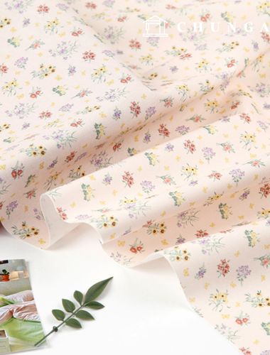 Eco-friendly antibacterial and anti-inflammatory fabric E-DTP cotton 20 count flower bunch Pink