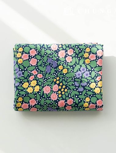 Cotton fabric 30 count high density flower pattern Flower Fabric Lily Belly