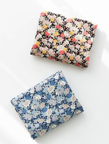 Cotton fabric 30 count high density floral pattern Flower Fabric Night Shasta 2 types