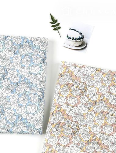 Eco-friendly antibacterial and anti-inflammatory fabric E-DTP cotton 20 count Rose Mignon 2 types