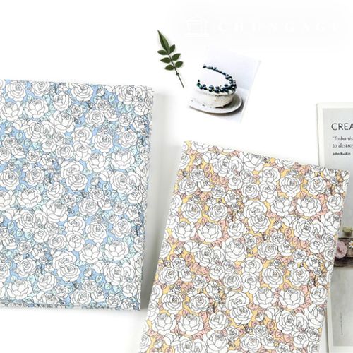 Eco-friendly antibacterial and anti-inflammatory fabric E-DTP cotton 20 count Rose Mignon 2 types