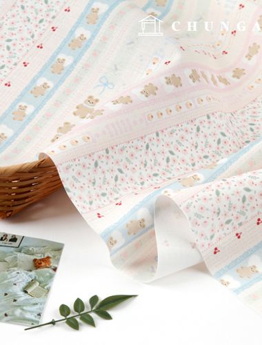 Eco-friendly antibacterial and anti-inflammatory fabric E-DTP cotton 20 count Bebecherry