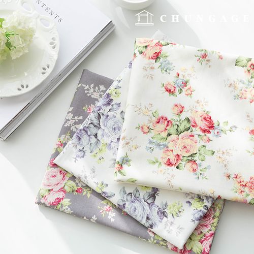 Cotton Oxford Fabric Flower Pattern Rose Proposal 3 Types