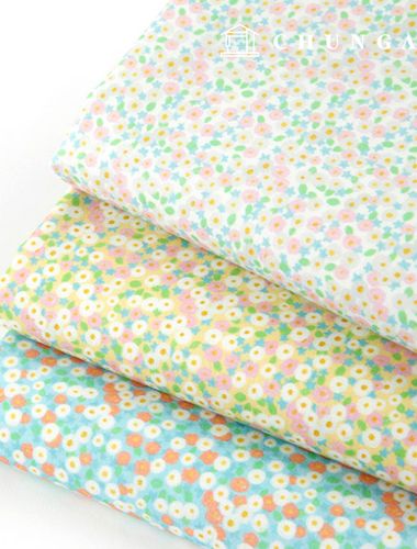 Eco-friendly antibacterial and anti-inflammatory fabric E-DTP cotton 20 count pastel floral 3 types