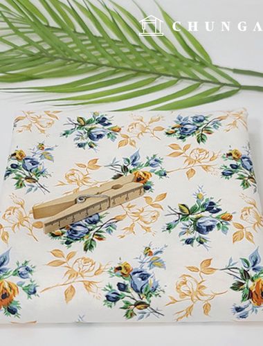 cotton oxford fabric flower pattern flower fabric thorn rose