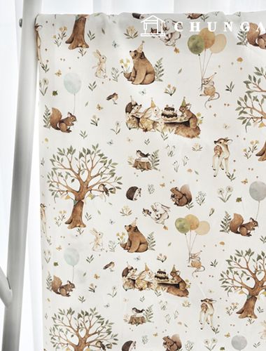 Cotton 20 count animal pattern birthday party WS1357