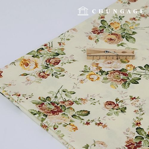 cotton oxford fabric 20 count Flower pattern Fabric Viola