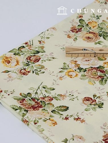 cotton oxford fabric 20 count Flower pattern Fabric Viola