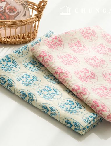 Rayon Fabric DTP Cotton Fabric Cotton Rayon Flower Pattern Flower Fabric Brooch Bouquet 2 Types