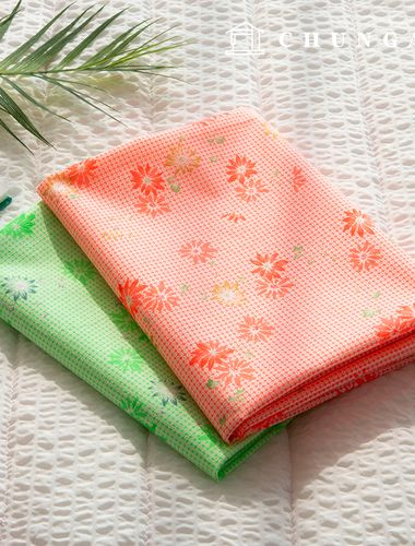 Cotton Dobby Flower Pattern Flower Fabric Haze Flower 2 types
