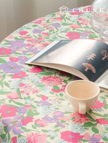 Cotton fabric 40 count flower pattern Flower Fabric Seraphic Garden
