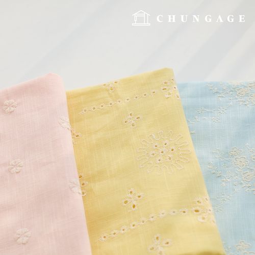 Lace fabric cotton flower pattern Flower Fabric embroidery fabric My Sweet 3 types