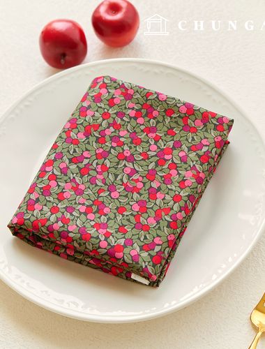 Cotton fabric 30 count high density Cherry Fabric Night Cherry