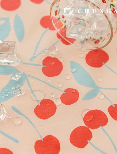 Waterproof Cloth Cherry Laminate Waterproof Fabric TPU Cherry Bloom