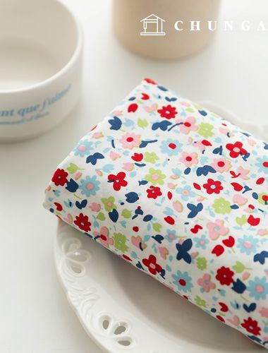Cotton fabric 30 count high density floral flower fabric Onifolia