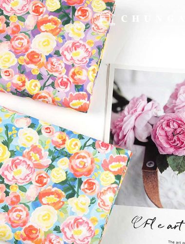 Eco-friendly antibacterial and anti-inflammatory fabric E-DTP cotton 20 count Roman de rose 2 types