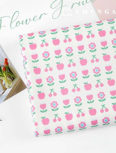 Eco-friendly antibacterial and anti-inflammatory fabric E-DTP cotton 20 count Flower Fruze