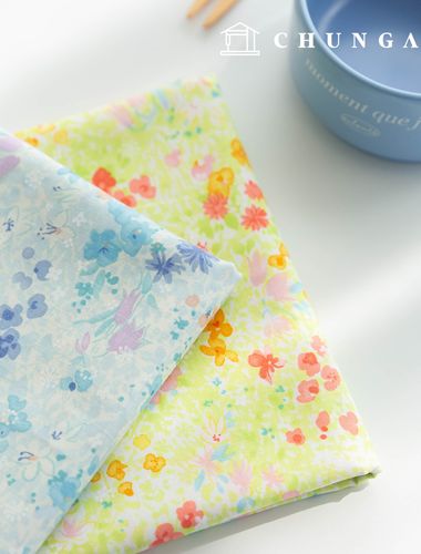 Cotton fabric 30 count high density flower pattern Flower Fabric Mandolin 2 types