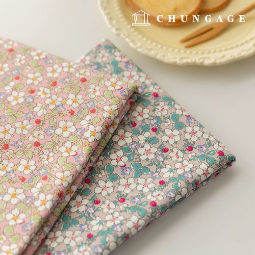Cotton fabric 30 count high density flower pattern Flower Fabric Florberry 2 types