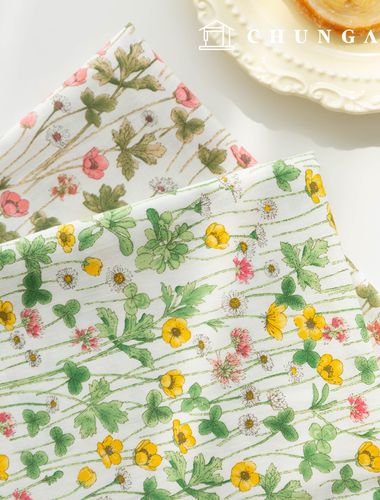 Cotton fabric 30 count high density flower pattern Flower Fabric Horn 2 types