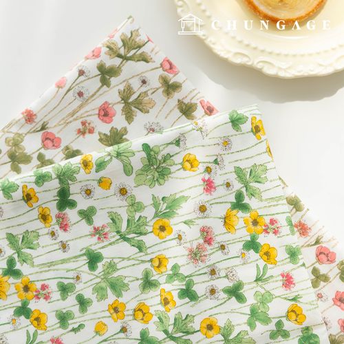 Cotton fabric 30 count high density flower pattern Flower Fabric Horn 2 types