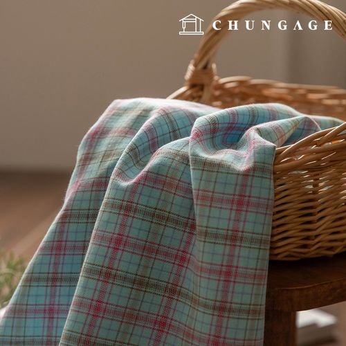 Cotton fabric Check Patterns Fabric Wide Width grid Dream 3 types