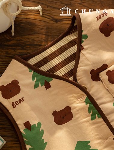 Cotton Teddy Bear Fabric 20 count Wood Bear 419