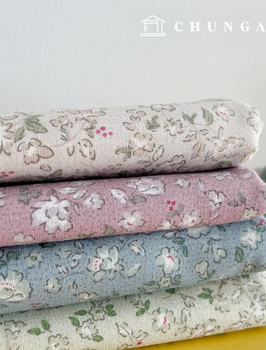 Cotton Fabric Flower Patterns Fabric 20 count Spring Flower 4 types 9512