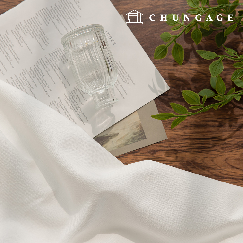 Cotton Blend Oxford Washing Plain Fabric Becaro