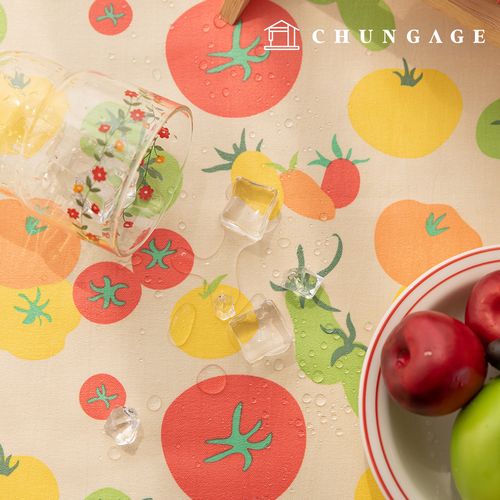 Waterproof Cloth Oxford Fabric Fruit Pattern Tomato Fabric Laminated TPU Tomato