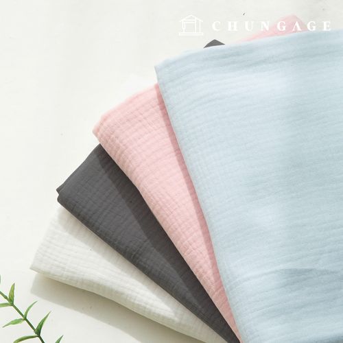 Yoru Sammedium Gauze Fabric Wide Width Washing Cotton 3medium Plain Banibebe