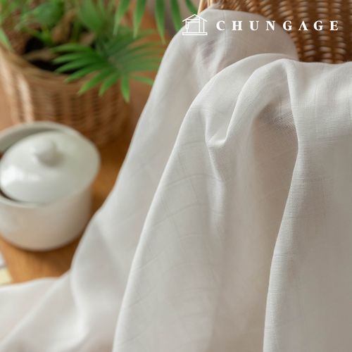 Double gauze fabric cotton grid patterns fabric wide width league