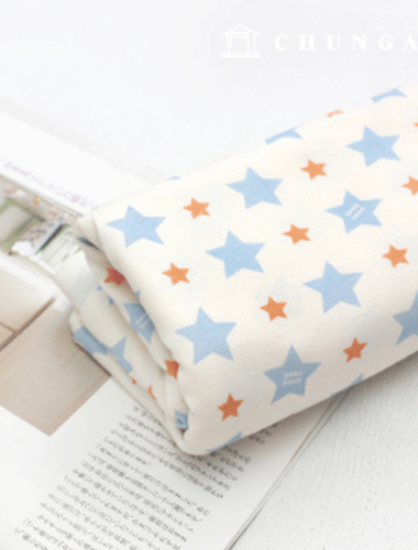Daimaru Fabric Both Sides Daimaru Wide Creamy Star