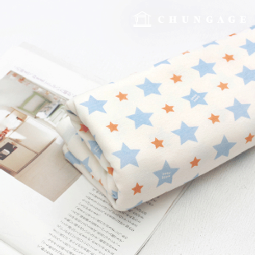 Daimaru Fabric Both Sides Daimaru Wide Creamy Star