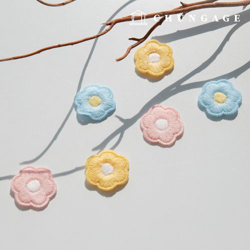Heat-sealing Wapen Pastel Flower 3 types (2 pieces)