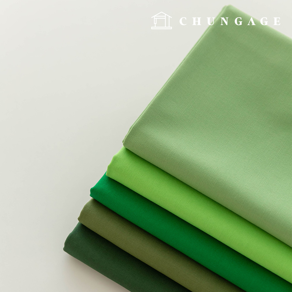 Cotton Oxford Fabric 20 Count Cotton Cloth Plain Fabric Wide Width Daily Plain Every Green 5 Types 1 Yard