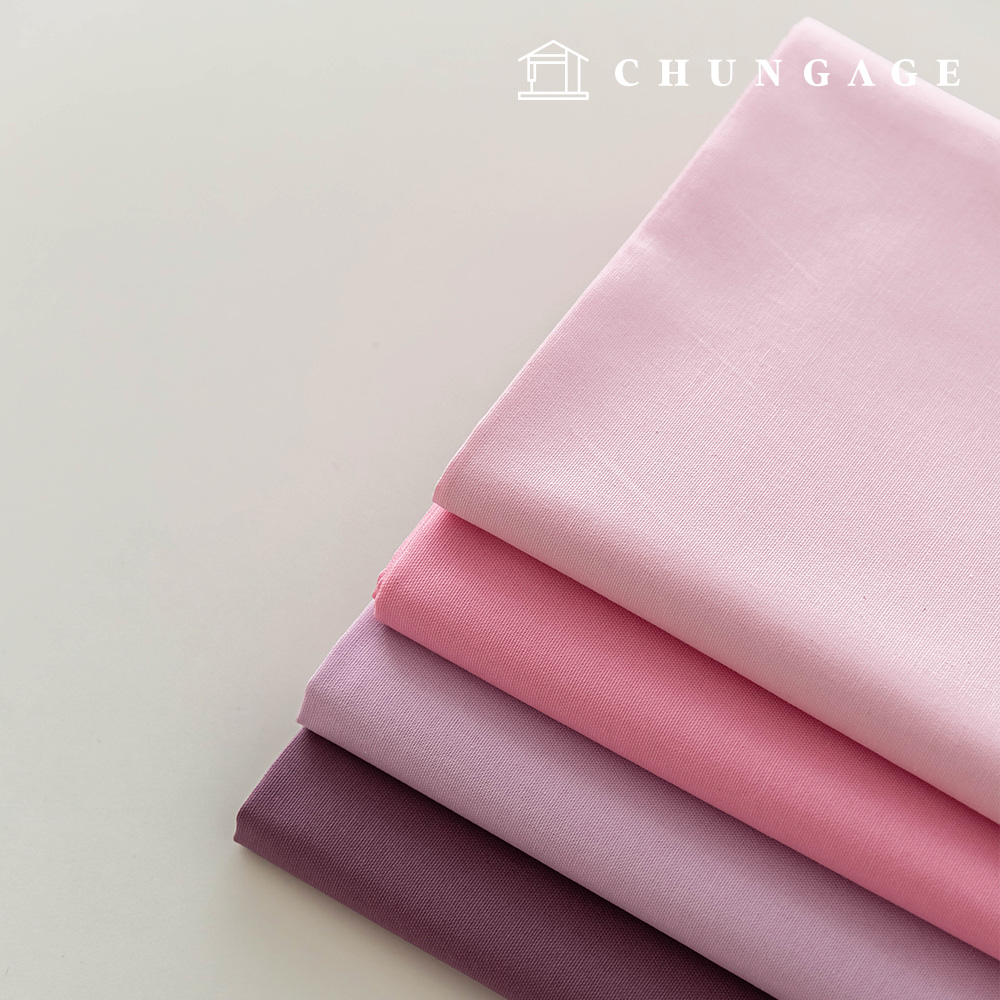 Cotton Oxford Fabric 20 Count Cotton Cloth Plain Fabric Wide Width Daily Plain Every Pink 4 Types 1 Yard