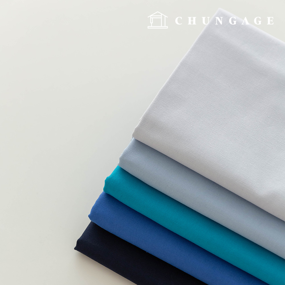 Cotton Oxford Fabric 20 Count Cotton Cloth Plain Fabric Wide Width Daily Plain Everyday Blue 5 Types 1 Yard