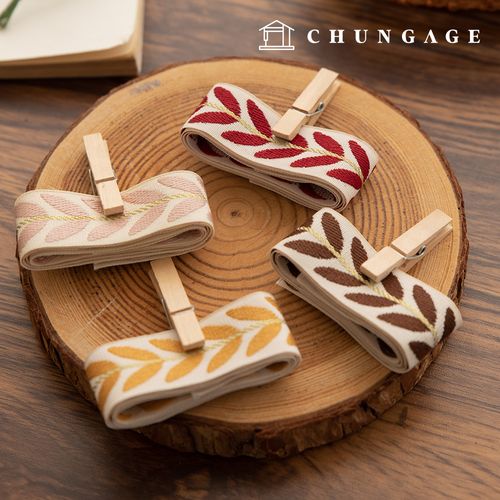 Bowknot Craft Reed Leaf Gold Thread Embroidery 25mm Bowknot Tape 4 Types