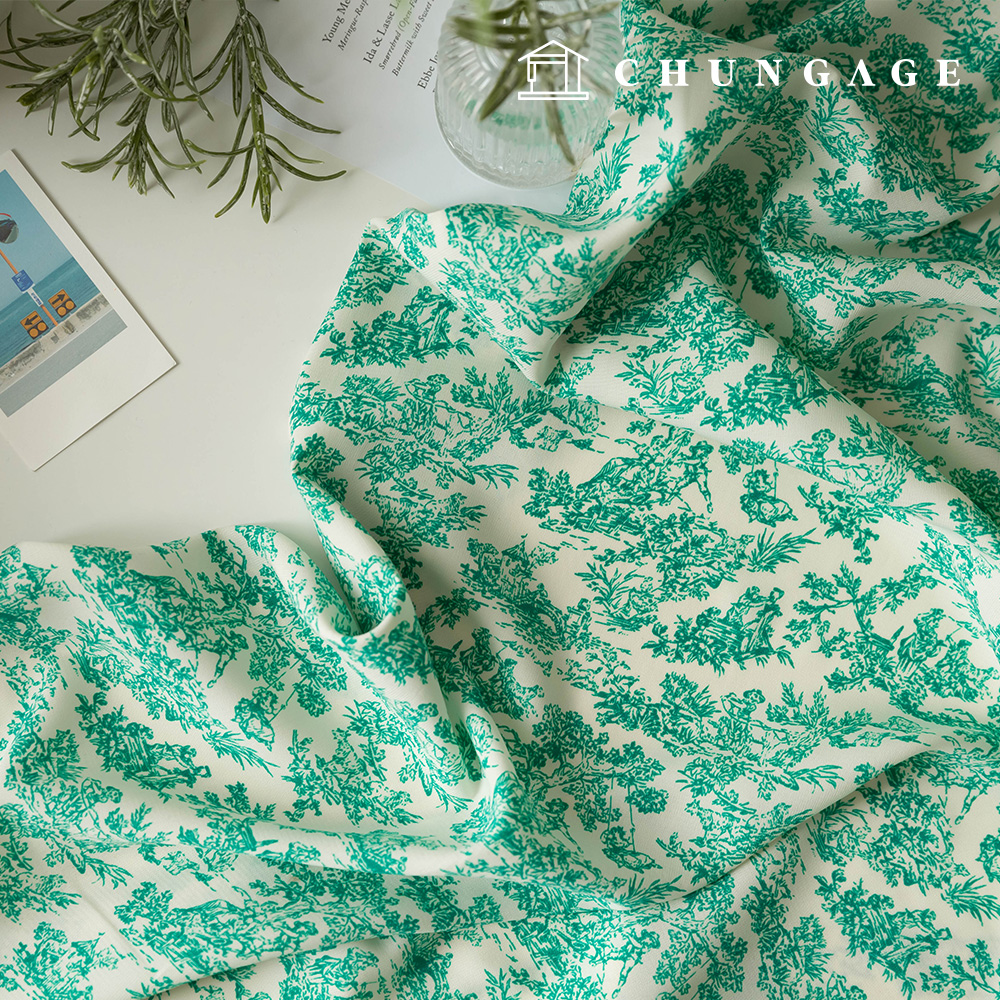 Poly fabric Classic fabric Vintage Toile Wide Width Fabric Avance