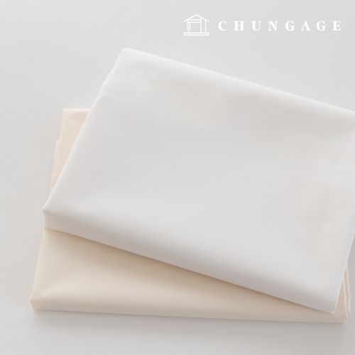 Waterproof Cloth Plain Waterproof Fabric Wide Width Taffeta Lining Polyester Rain-up White 2 Types PU Urethane Special Coating 1 Yard