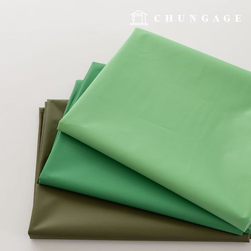 Waterproof Cloth Plain Waterproof Fabric Wide Width Taffeta Lining Poly Rain-up Green 3 Types PU Urethane Special Coating 1 Yard