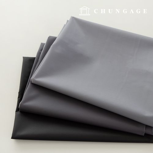 Waterproof Cloth Plain Waterproof Fabric Wide Width Taffeta Lining Poly Rain-up Gray 3 Types PU Urethane Special Coating 1 Yard