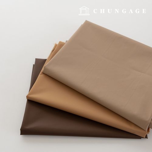 Waterproof Cloth Plain Waterproof Fabric Wide Width Taffeta Lining Polyester Rain-up Brown 3 Types PU Urethane Special Coating 1 Yard