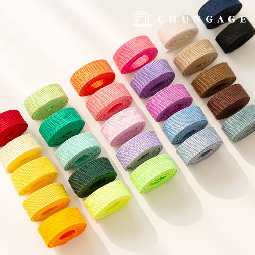 Webbing Strap Color Webbing Strap Eco Bag Bias Bag Accessories 25mm 27 Types